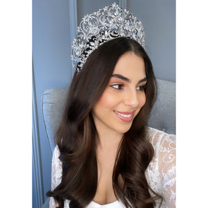 Amethyst Bridal Crown Hair Accessories - Tiara & Crown    