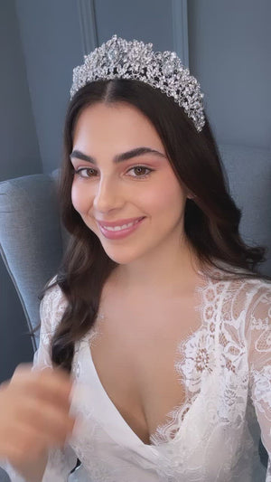 Luciana Crystal Bridal Crown