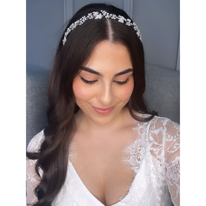 Melany Bridal Headband Hair Accessories - Headbands,Tiara  Silver  