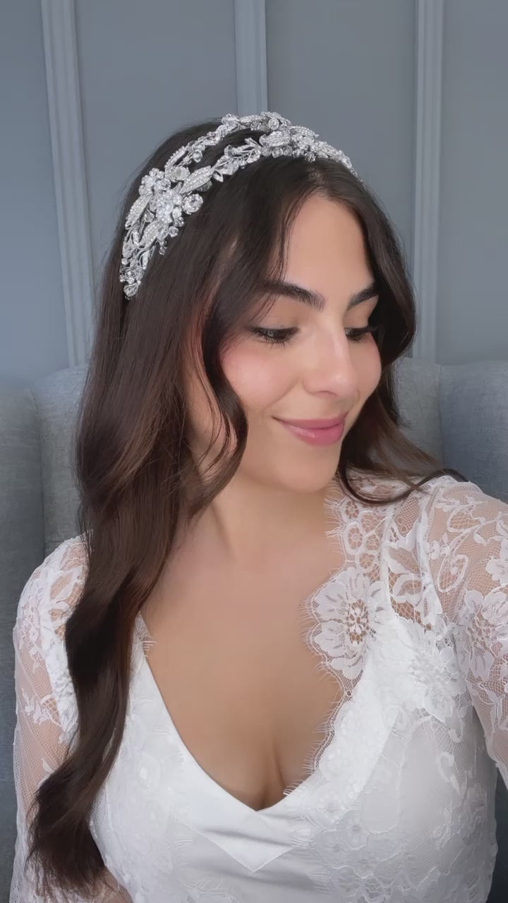 Azaria Double Bridal Headband