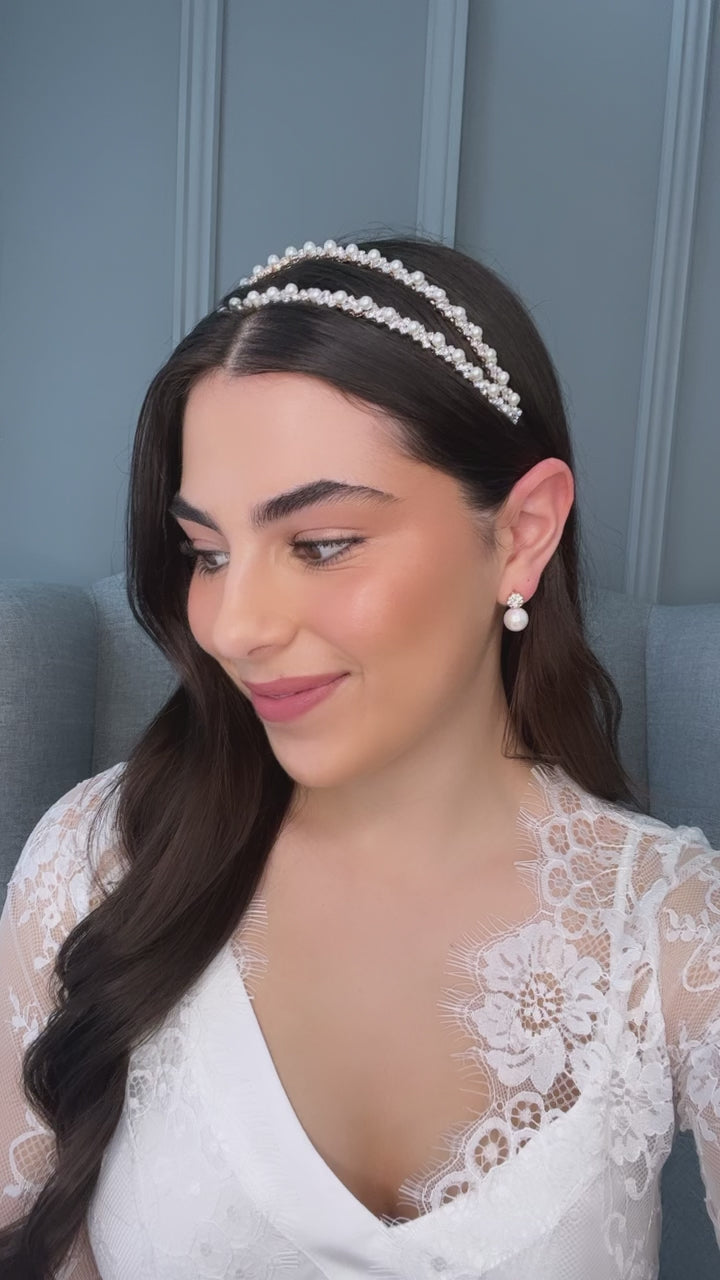 Kayla Bridal Double Headband