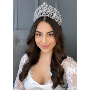 Larisse Bridal Crown Hair Accessories - Tiara & Crown    