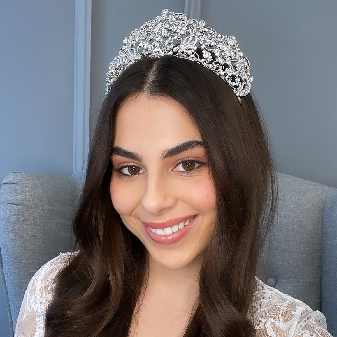 Busto Crystal Bridal Tiara Hair Accessories - Tiara &amp; Crown