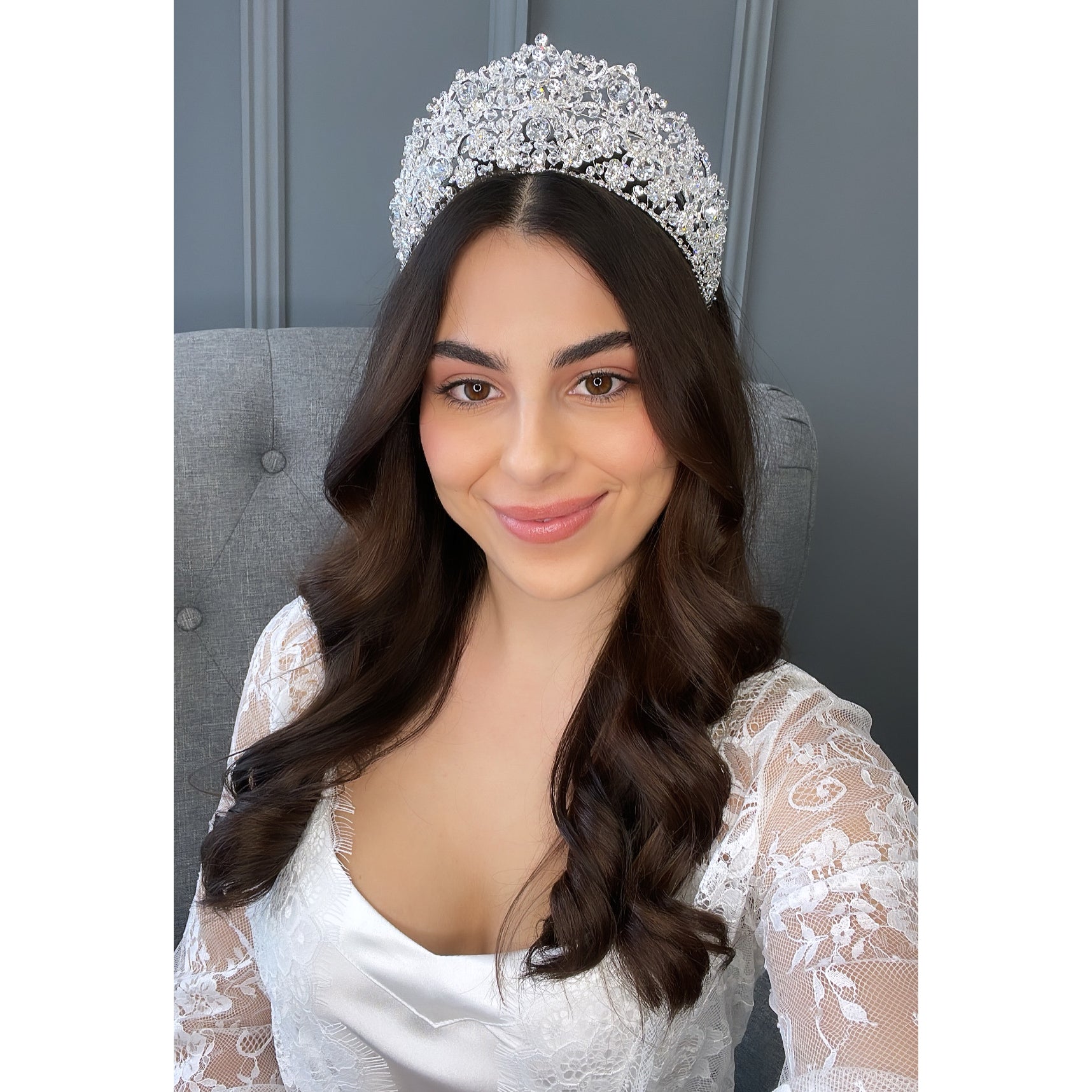 Ayah Bridal Crown Hair Accessories - Tiara & Crown    