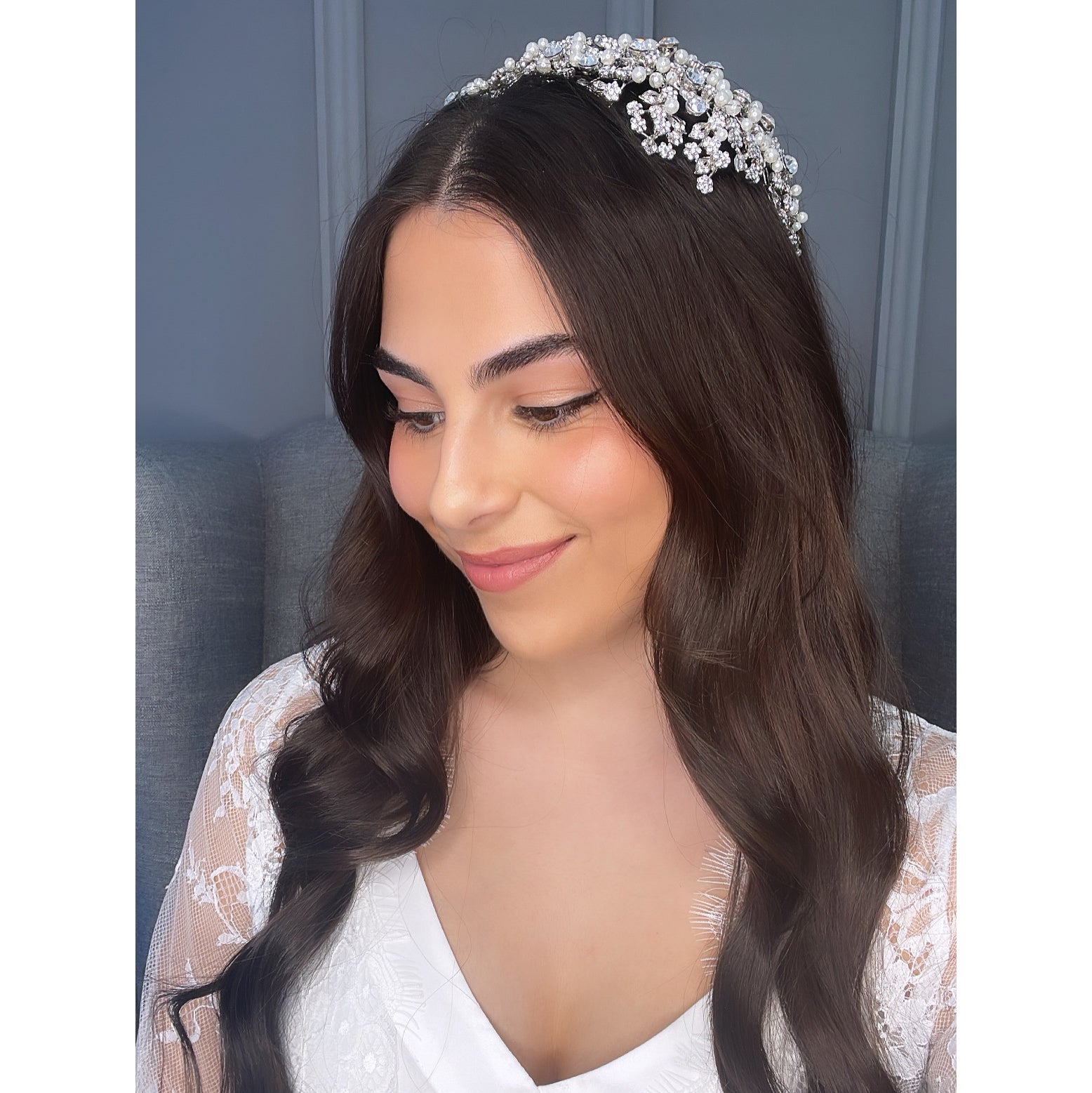 Alba Pearl Bridal Headband Hair Accessories - Headbands,Tiara