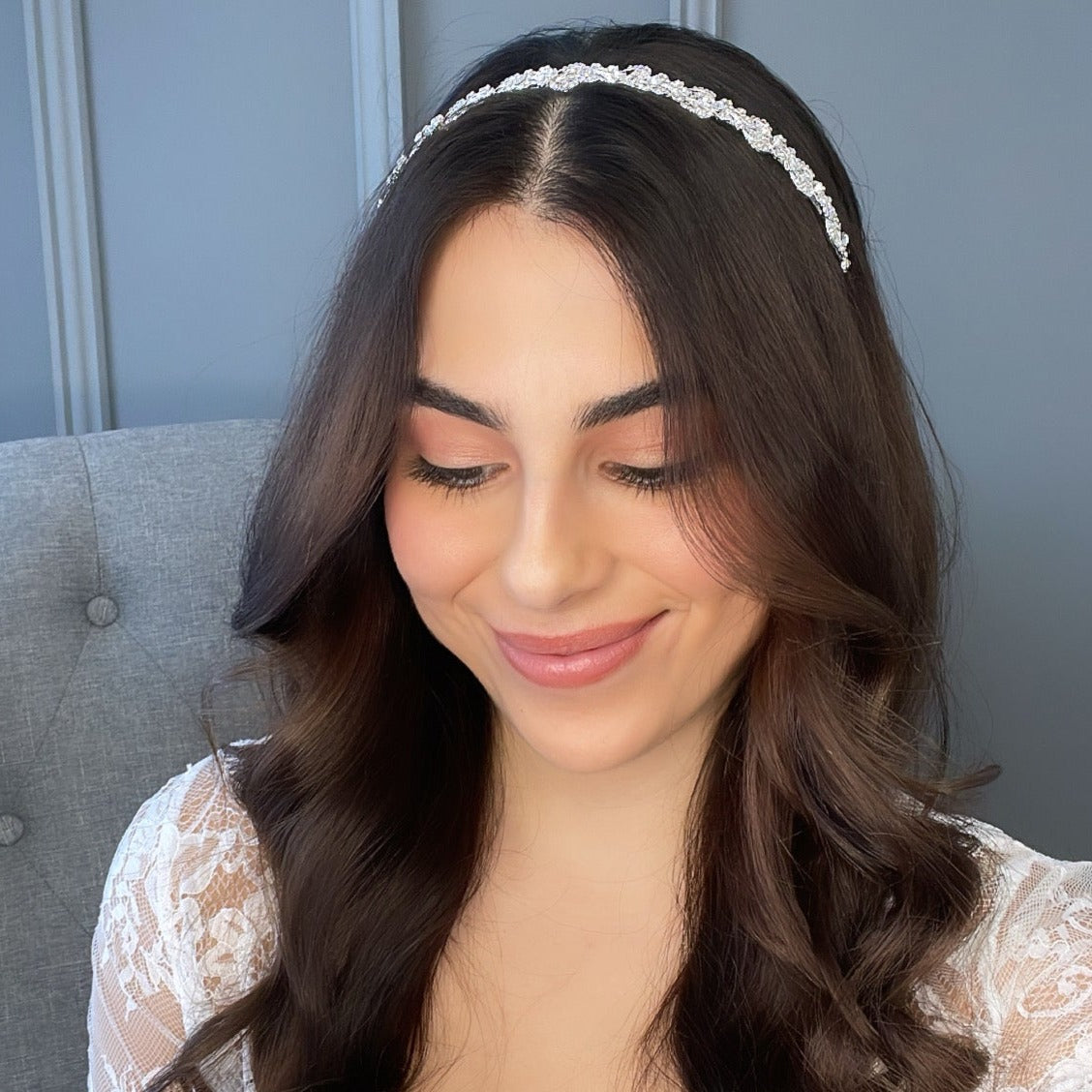 Mimi Crystal Headband Hair Accessories - Headbands,Tiara