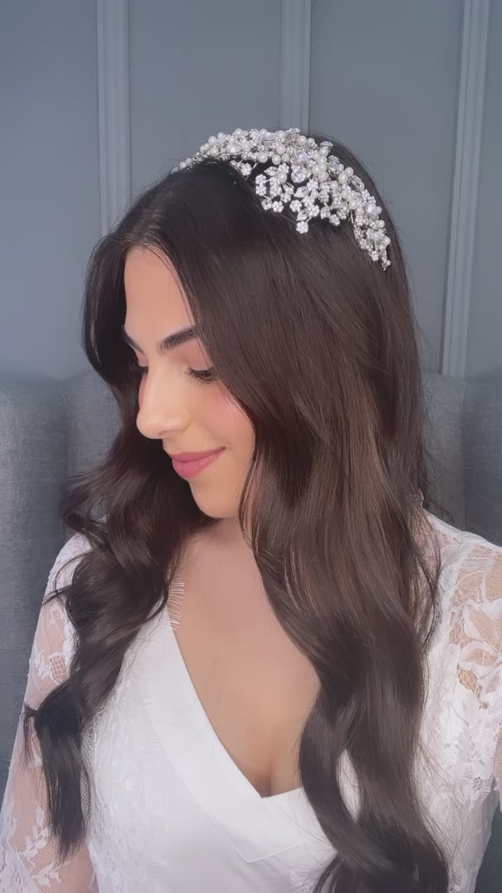 Alba Pearl Bridal Headband