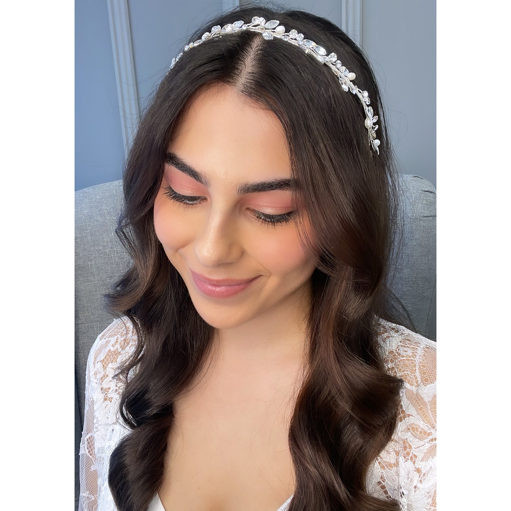 Sloane Bridal Headband Hair Accessories - Headbands,Tiara    