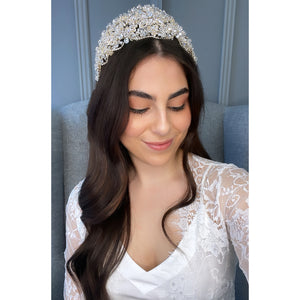 Vivi Bridal Crown Hair Accessories - Tiara & Crown    
