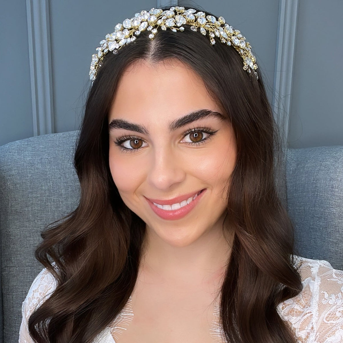 Enya Crystal Bridal Headband Hair Accessories - Headbands,Tiara