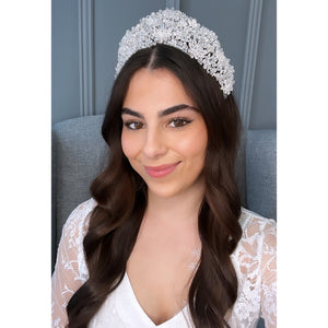 Cagla Bridal Tiara Hair Accessories - Tiara & Crown    