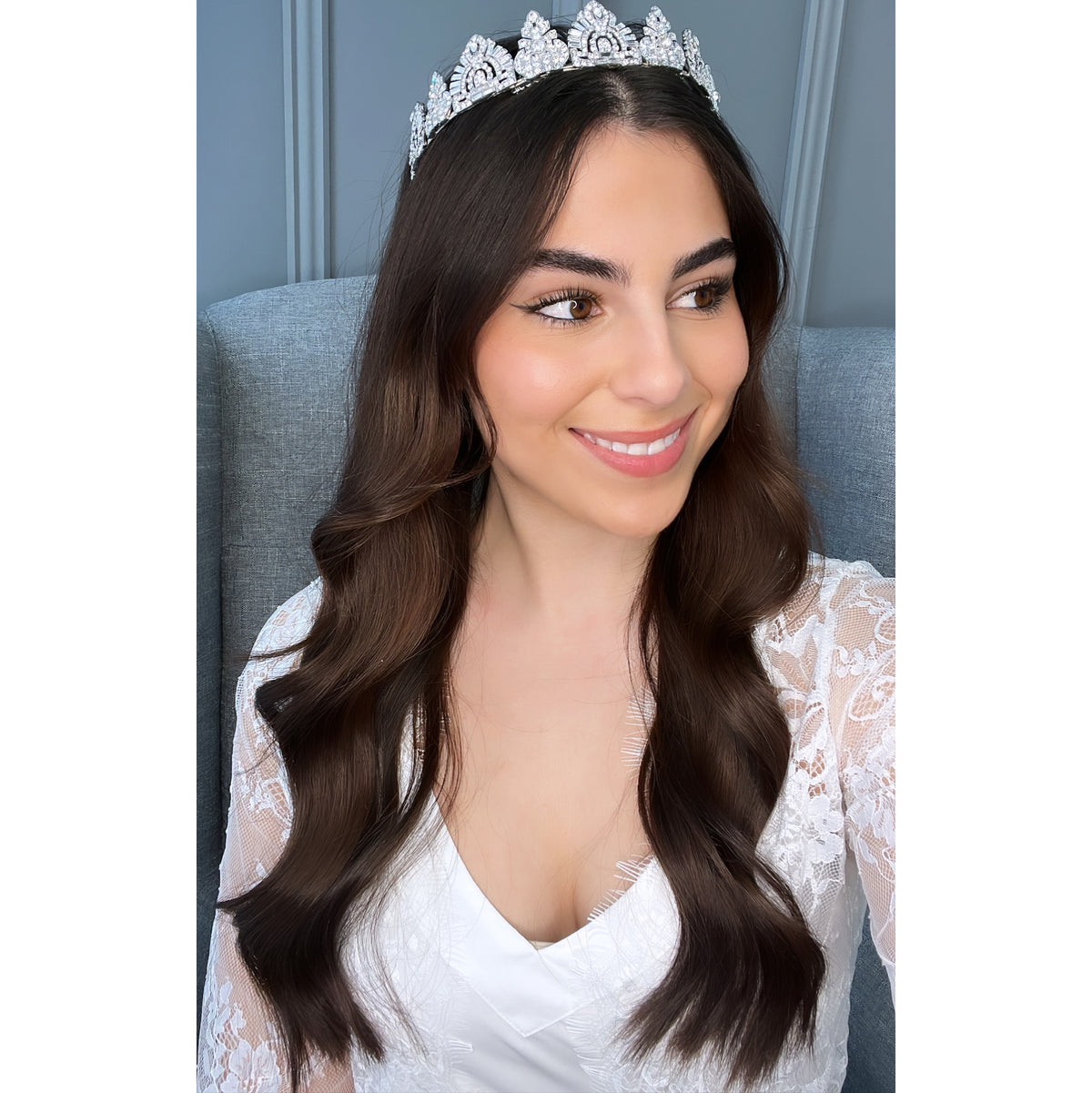Astoria Crystal Bridal Tiara Hair Accessories - Tiara &amp; Crown