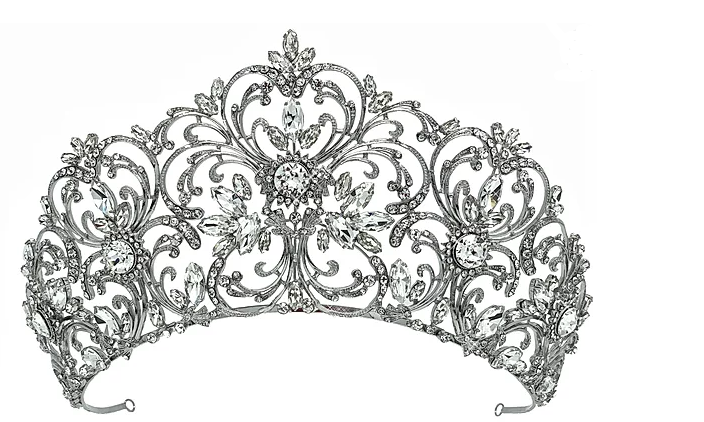 Amethyst Crystal Bridal Crown Hair Accessories - Tiara &amp; Crown