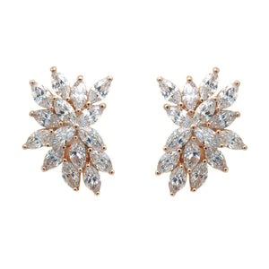 Alivia Bridal Earrings Earrings - Glamour Stud  Rose Gold  