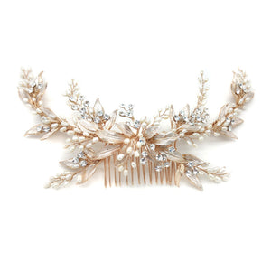 Cascata Bridal Headpiece (Rose Gold) Hair Accessories - Headpieces    