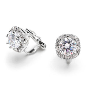 Angel Bridal Earrings (Clip) Earrings - Classic Stud    