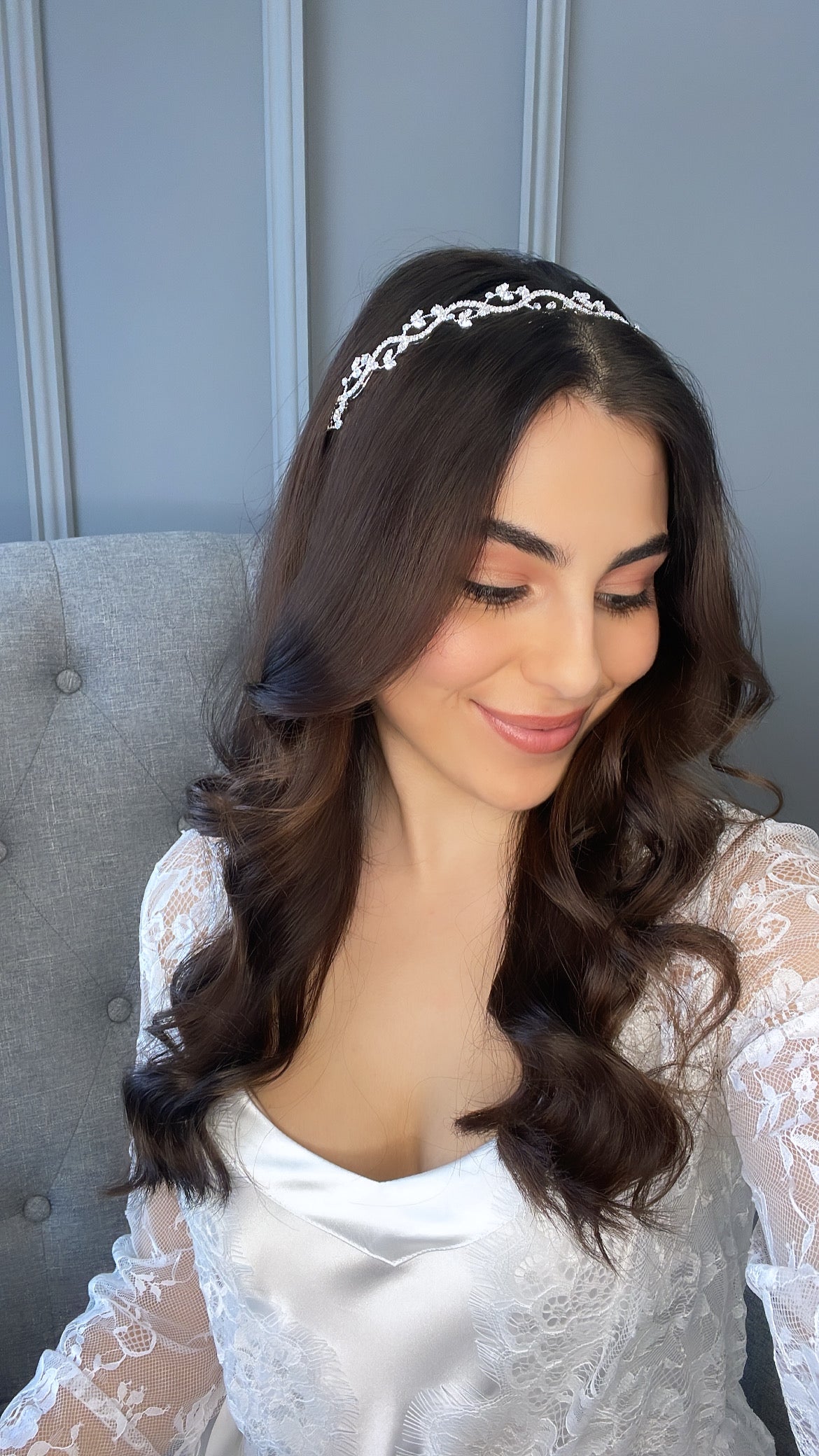 Luxury Bridal Hair Band Pearl Crystal Wedding Hair Clip Women Headband Tiara