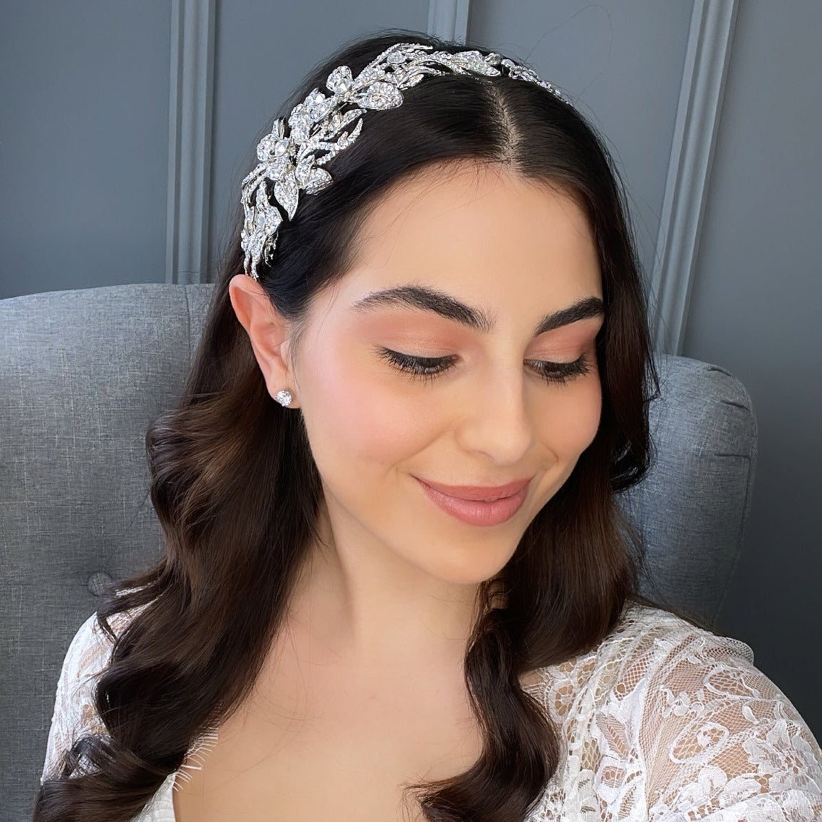 Quebec Crystal Bridal Headband Hair Accessories - Headbands,Tiara