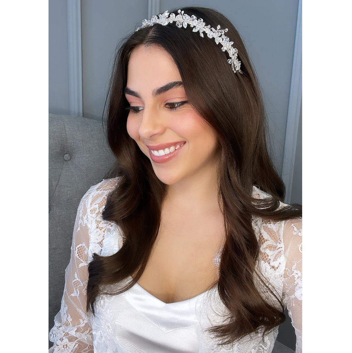 Imogen Luxe Bridal Headband Hair Accessories - Headbands,Tiara