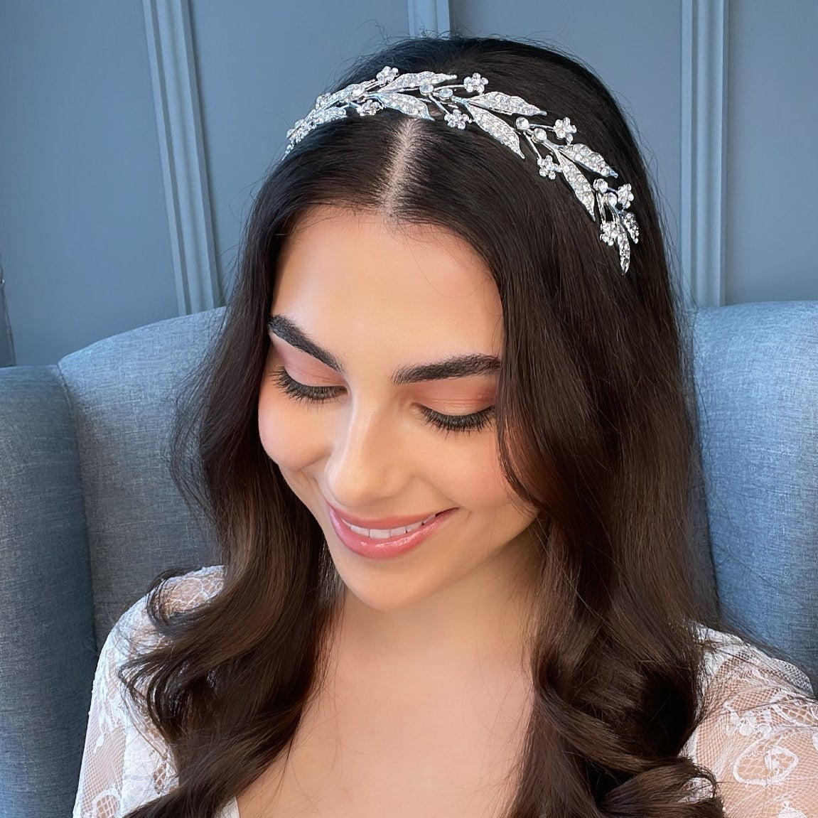 Elsie Crystal Bridal Headband Hair Accessories - Headbands,Tiara