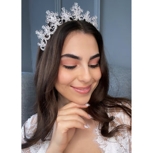 Ruby Bridal Crown Hair Accessories - Tiara & Crown    