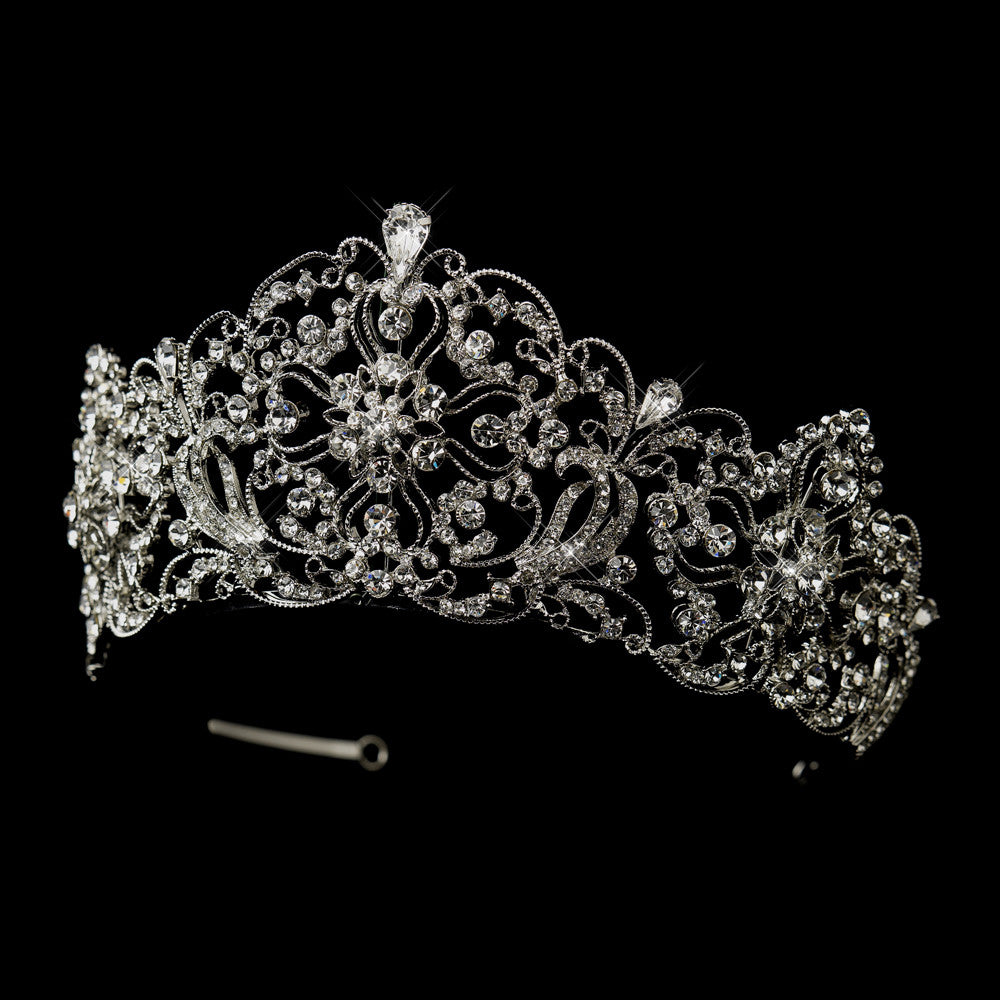 Busto Crystal Bridal Tiara Hair Accessories - Tiara & Crown