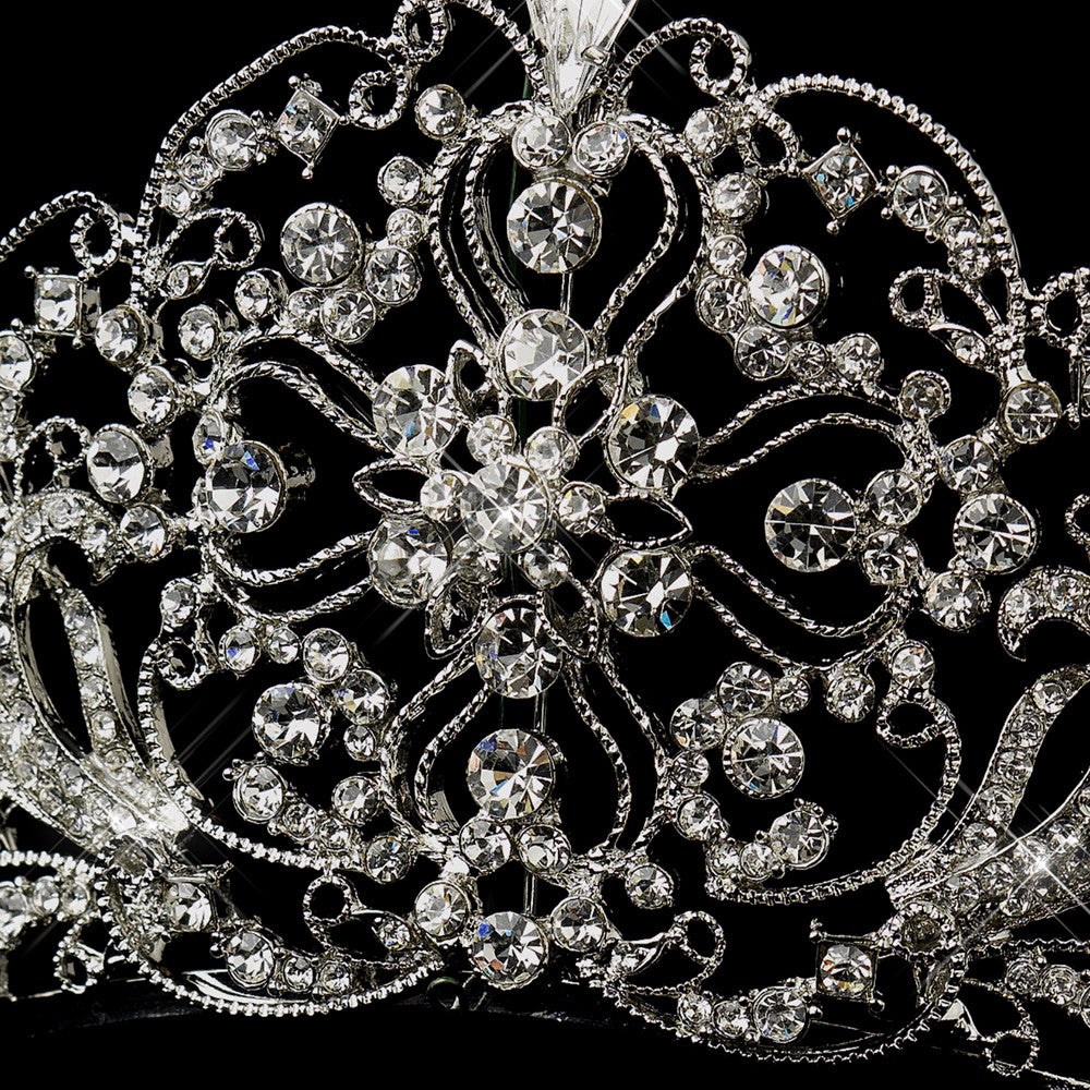 Busto Crystal Bridal Tiara Hair Accessories - Tiara &amp; Crown