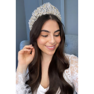 Ayana Bridal Crown Hair Accessories - Tiara & Crown    