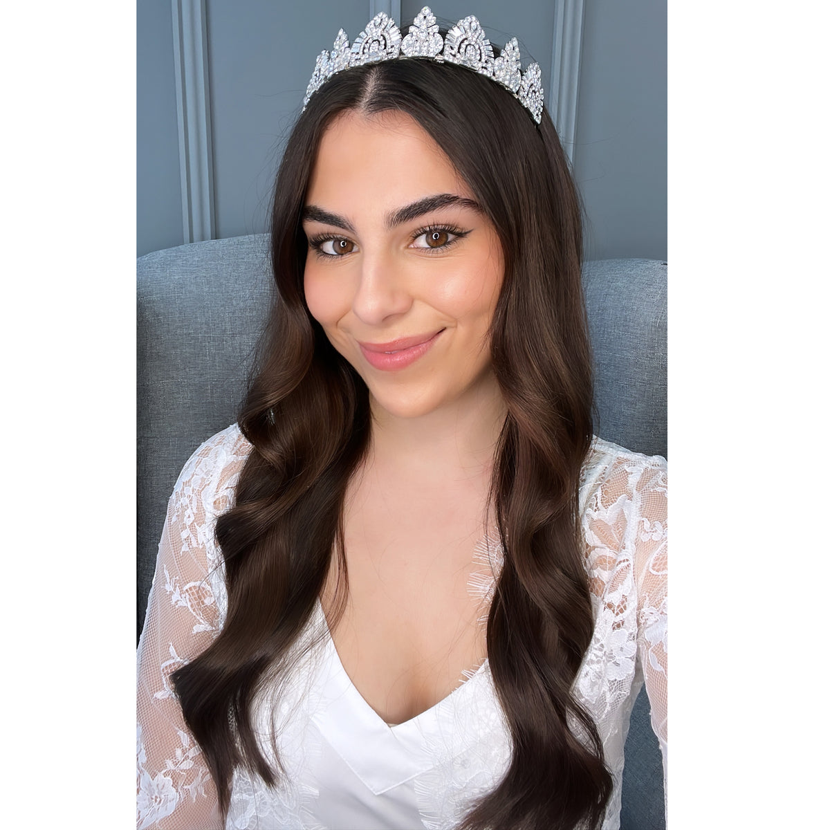 Astoria Crystal Bridal Tiara Hair Accessories - Tiara &amp; Crown