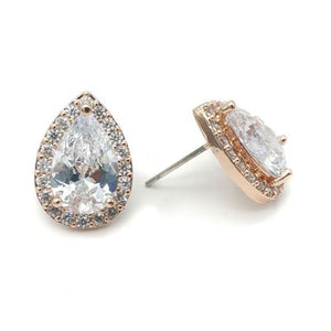 Sevran Bridal Earrings Earrings - Classic Stud  Rose Gold  
