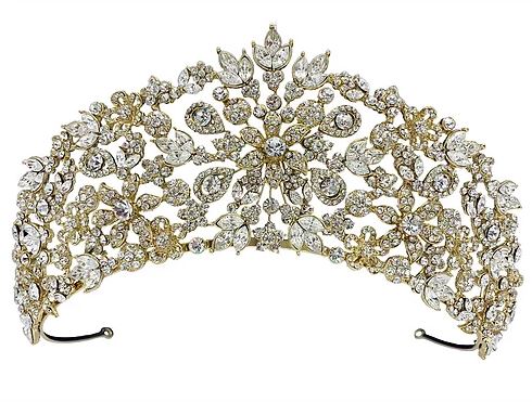 Carlotta Crystal Bridal Crown Hair Accessories - Tiara & Crown