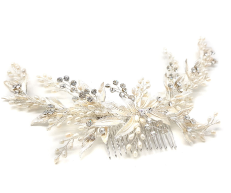 Cascata Bridal Headpiece Hair Accessories - Hair Comb