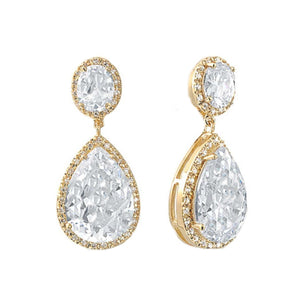 Cate Bridal Earrings Gold Earrings - Classic Short Drop    
