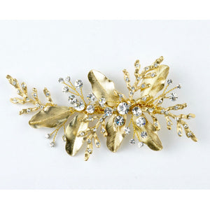 Chiara Bridal Hair Clip - Gold Hair Accessories - Hair Clip  Gold  