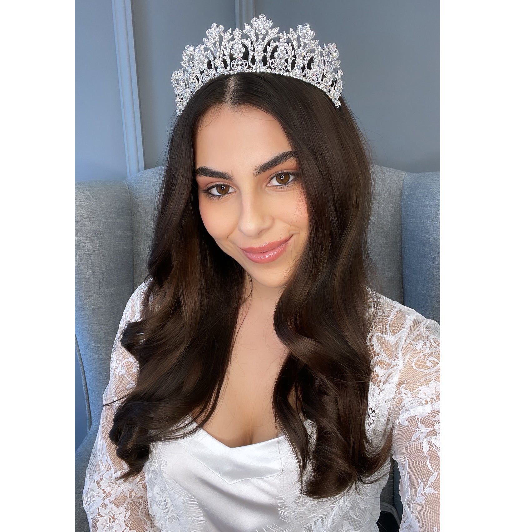 Talisa Crystal Bridal Crown Hair Accessories - Tiara & Crown