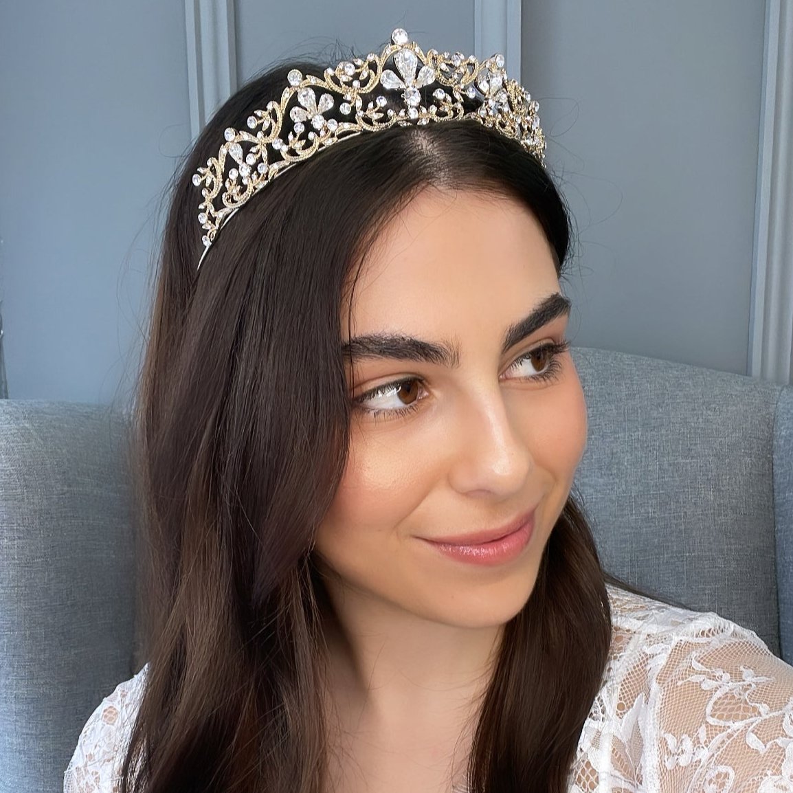 Elliott Crystal Bridal Tiara Hair Accessories - Tiara & Crown