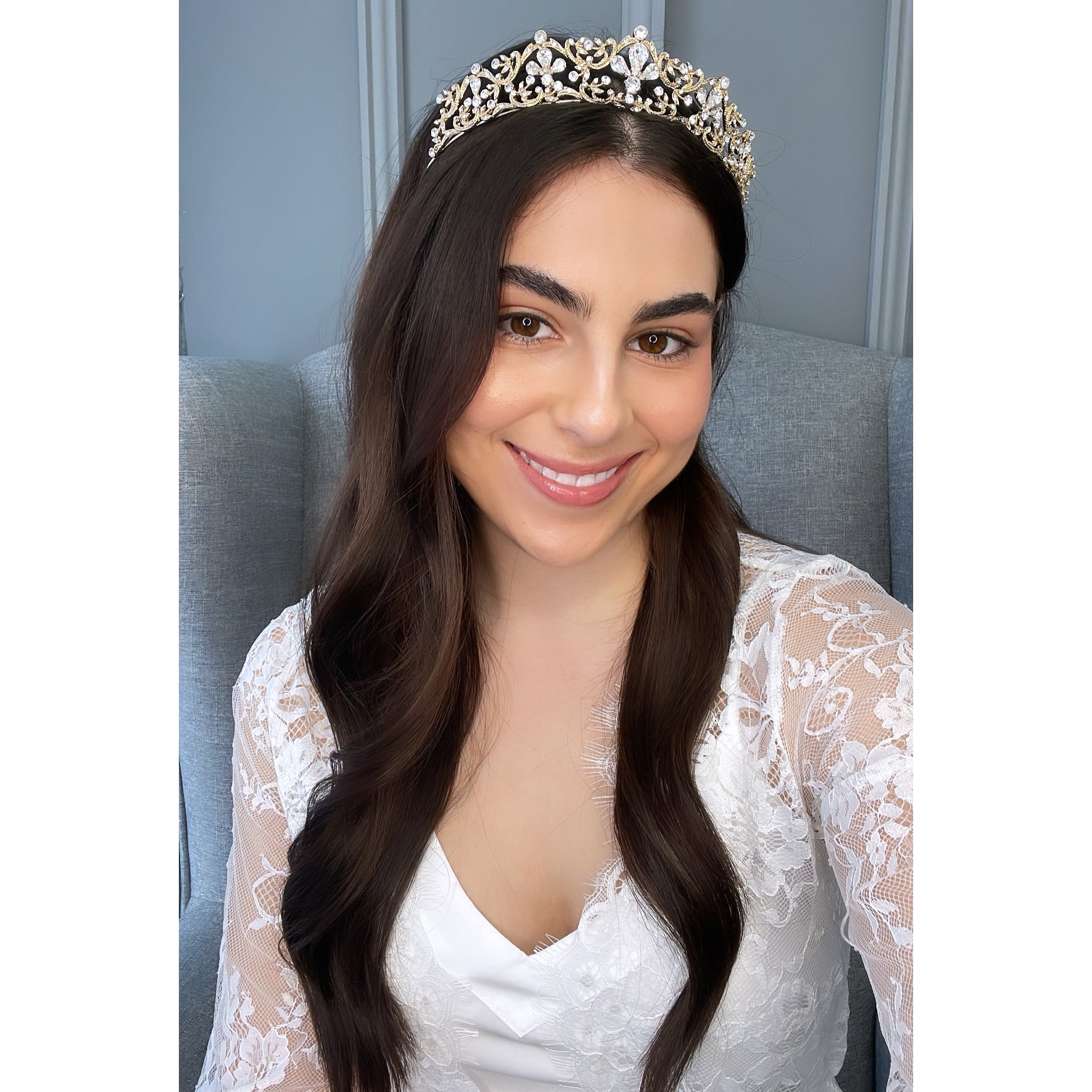 Elliott Crystal Bridal Tiara Hair Accessories - Tiara & Crown