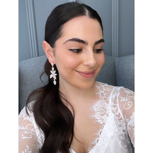 Jolina Bridal Earrings Earrings - Long Drop    