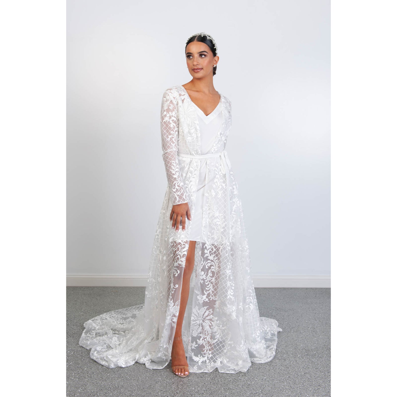 Stellissima Luxury Bridal Robe Bridal Lingerie - Robe