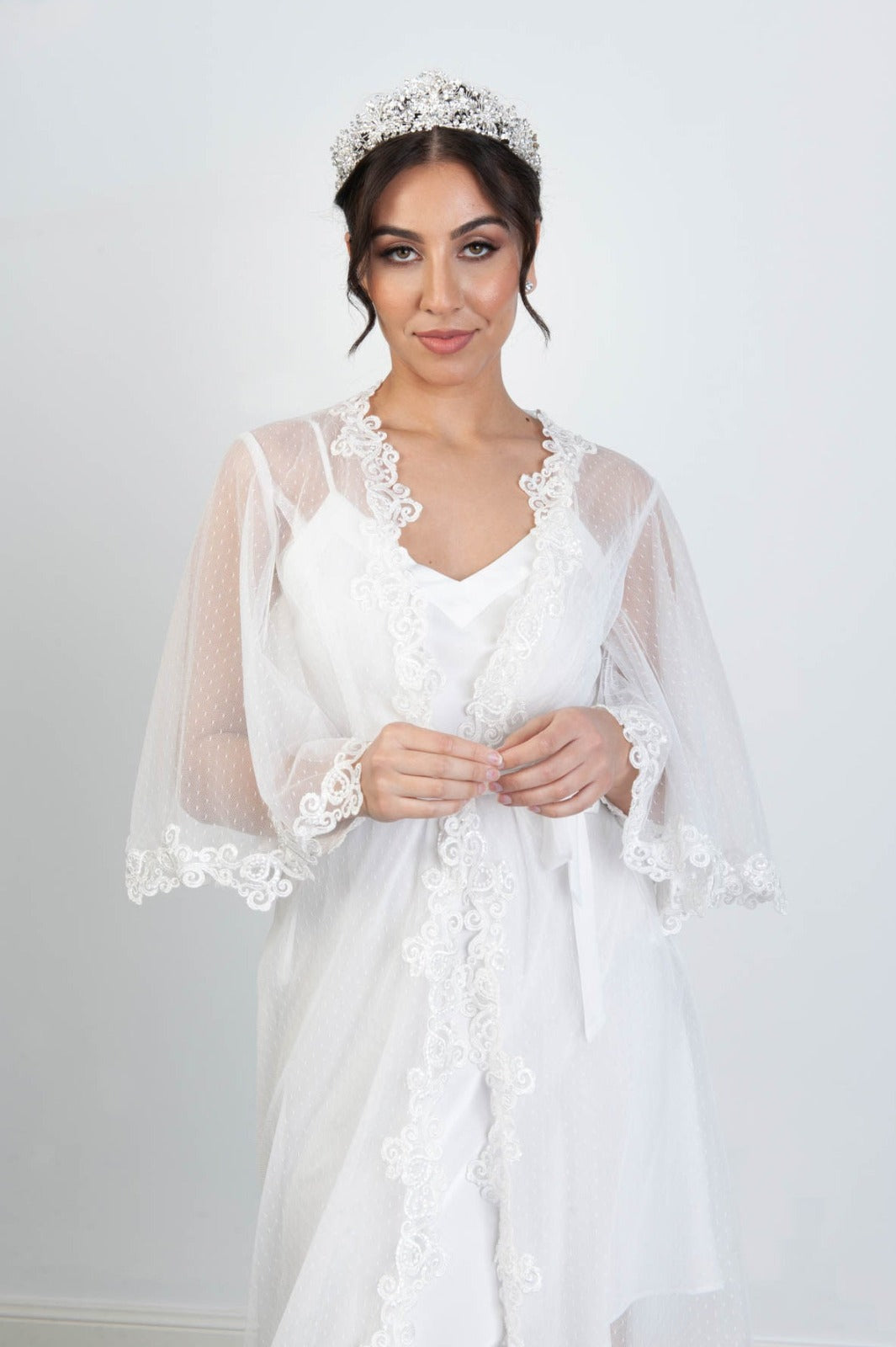 Stephanie Luxury Bridal Robe Bridal Lingerie - Robe