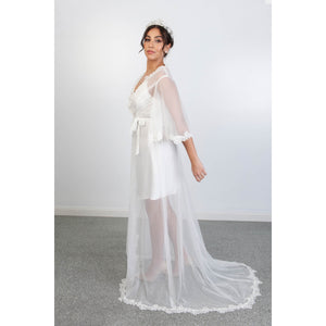 Stephanie  Luxury Bridal Robe Bridal Lingerie - Robe    