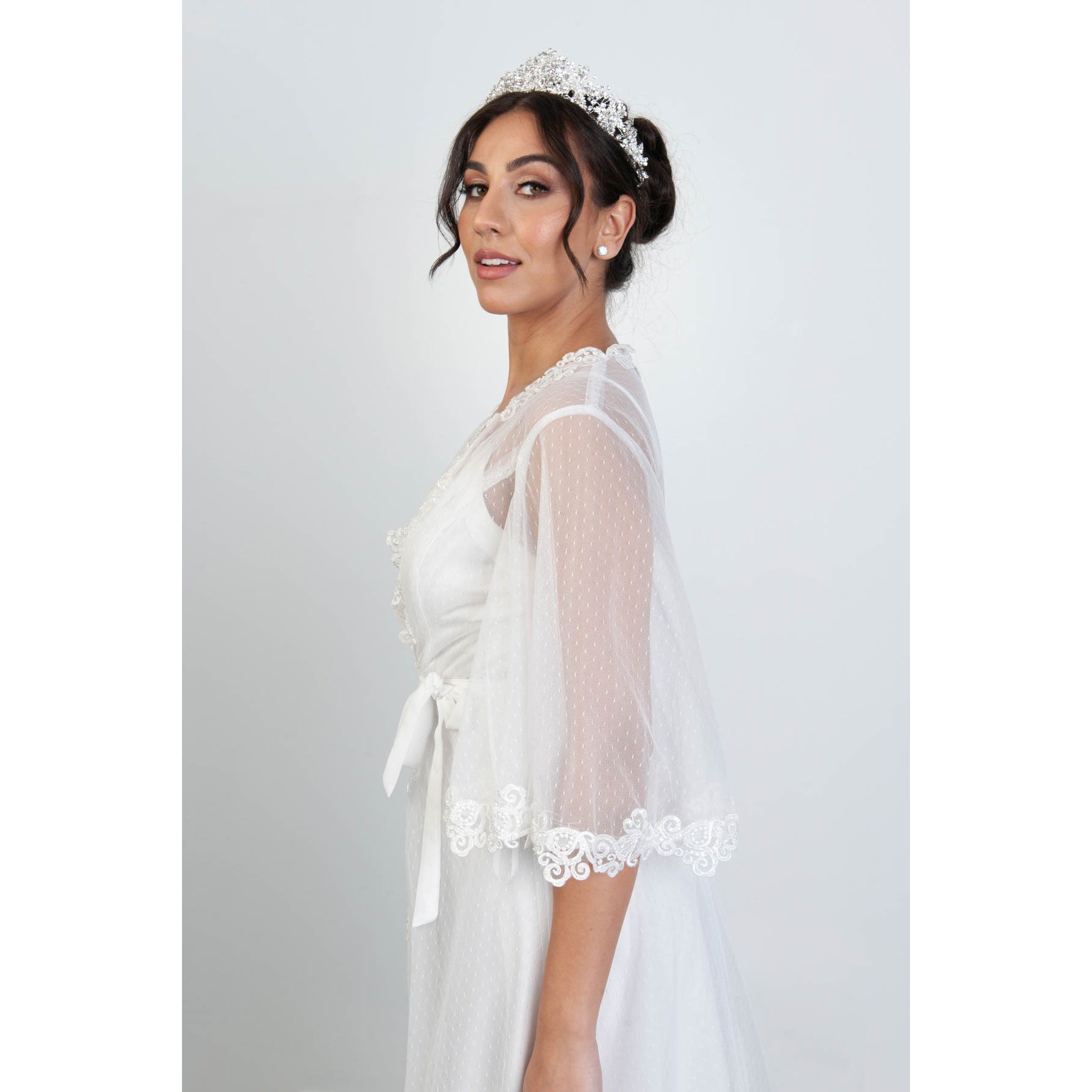 Stephanie Luxury Bridal Robe Bridal Lingerie - Robe