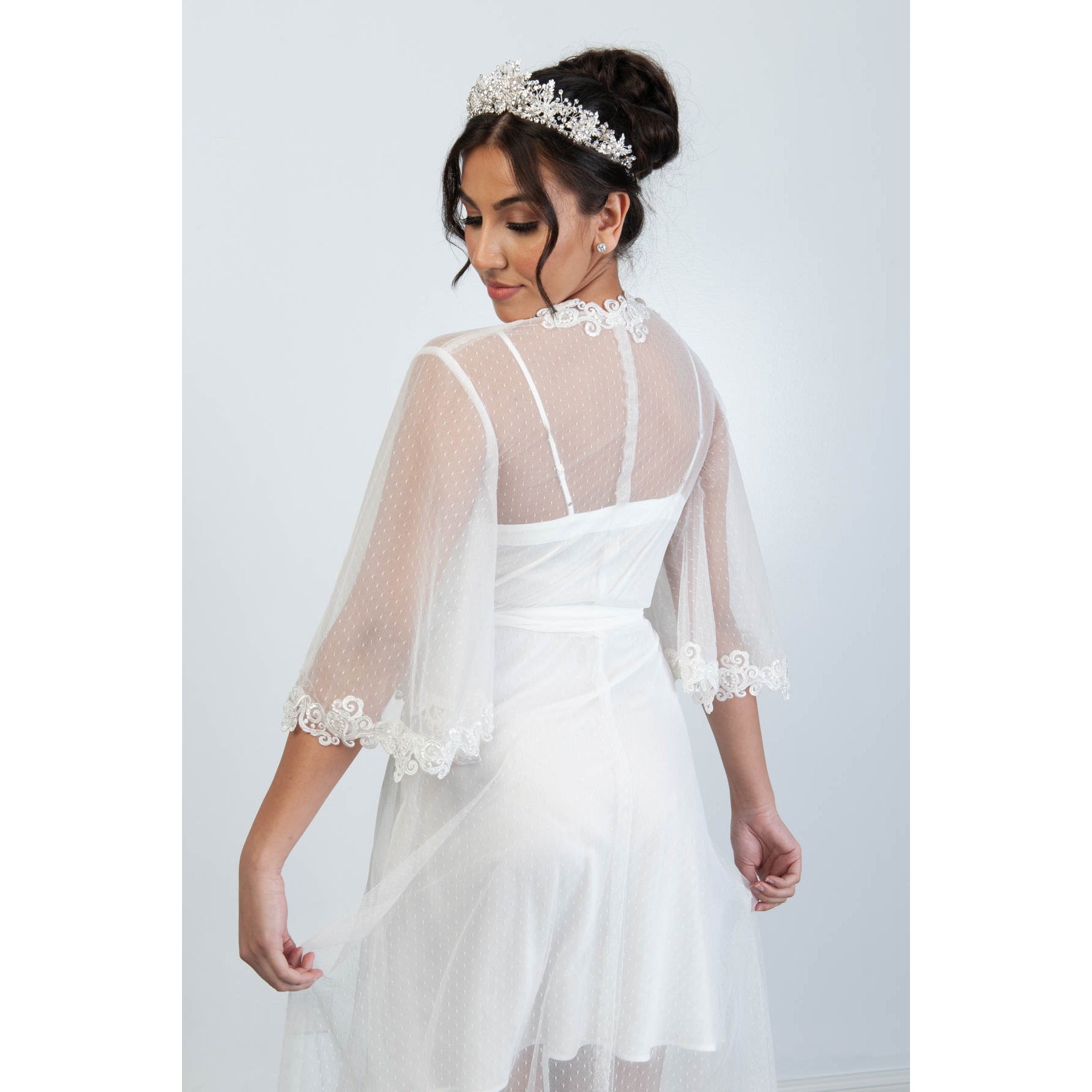 Stephanie Luxury Bridal Robe Bridal Lingerie - Robe