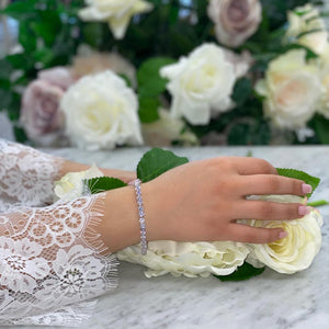 Diva Bridal Tennis Bracelet - 5mm - 17.8cm length. Bracelet Wedding    