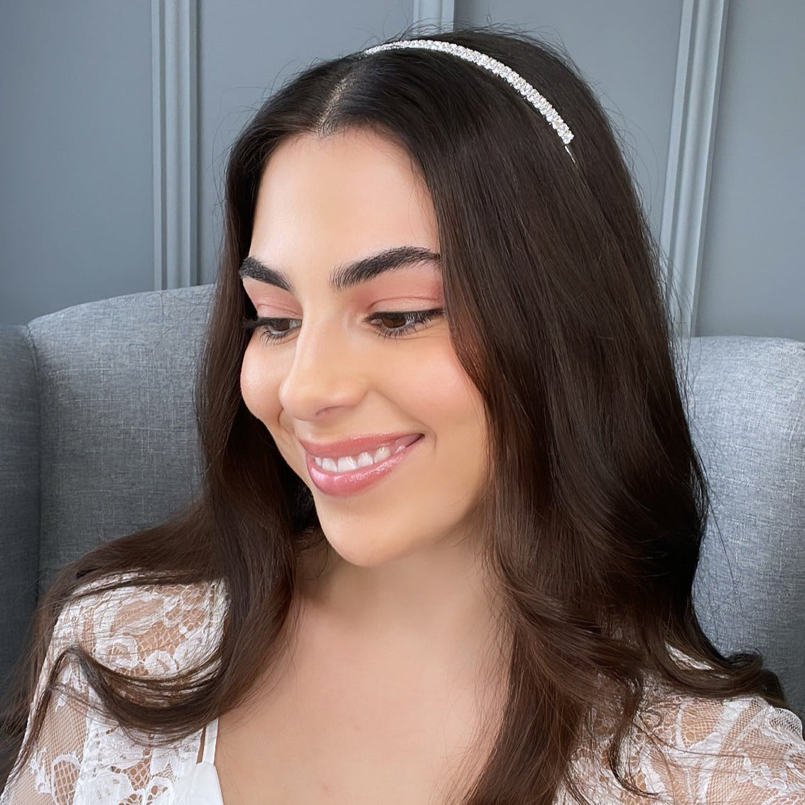 Juliana Crystal Bridal Headband Hair Accessories - Headbands,Tiara