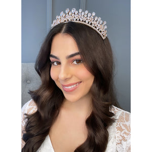 Allura Bridal Crown Hair Accessories - Tiara & Crown    