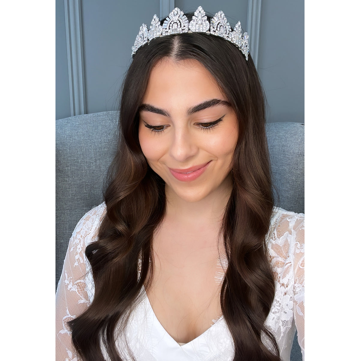 Astoria Crystal Bridal Tiara Hair Accessories - Tiara &amp; Crown