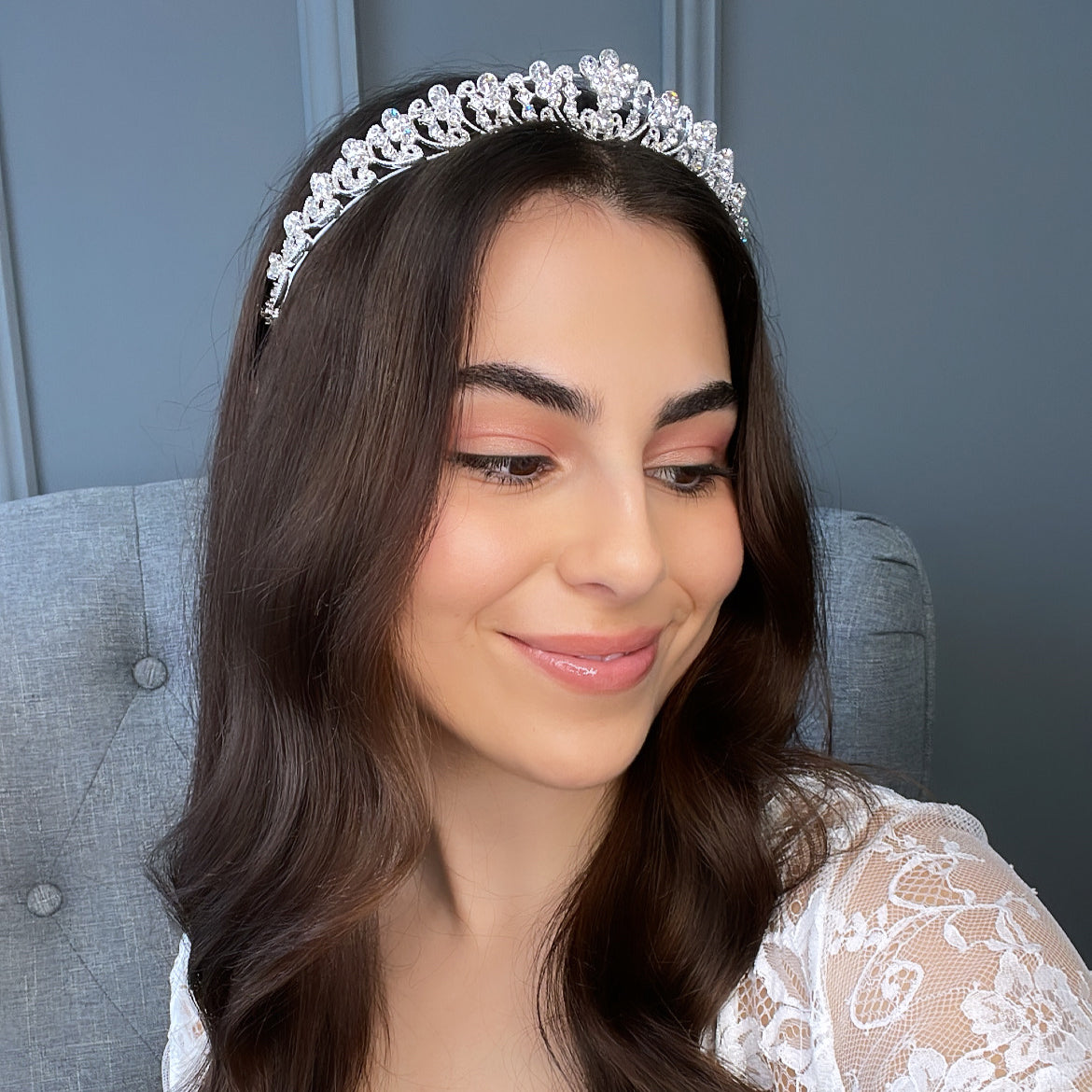 Binx Crystal Bridal Tiara Hair Accessories - Tiara & Crown