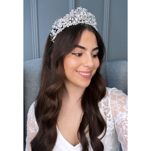 Leza Bridal Crown Hair Accessories - Tiara & Crown    