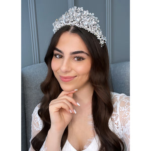 Leza Bridal Crown Hair Accessories - Tiara & Crown    